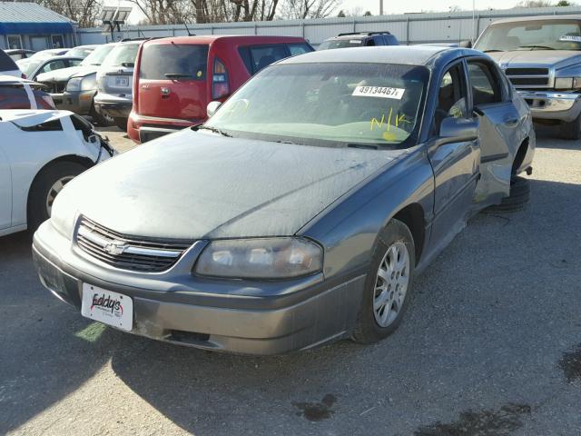 2G1WF52E659362533 - 2005 CHEVROLET IMPALA GRAY photo 2