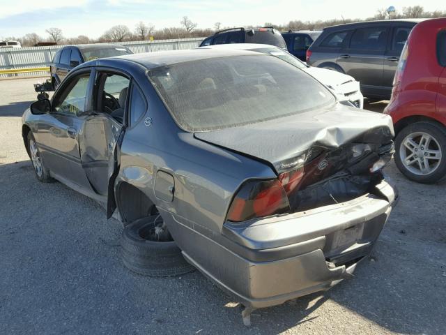 2G1WF52E659362533 - 2005 CHEVROLET IMPALA GRAY photo 3