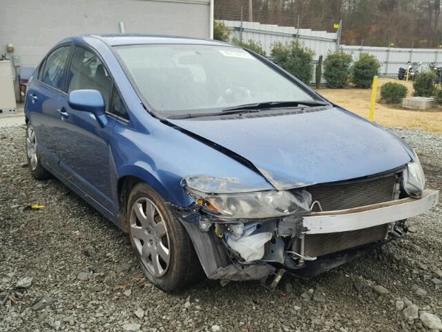 2HGFA1F51BH504699 - 2011 HONDA CIVIC LX BLUE photo 1