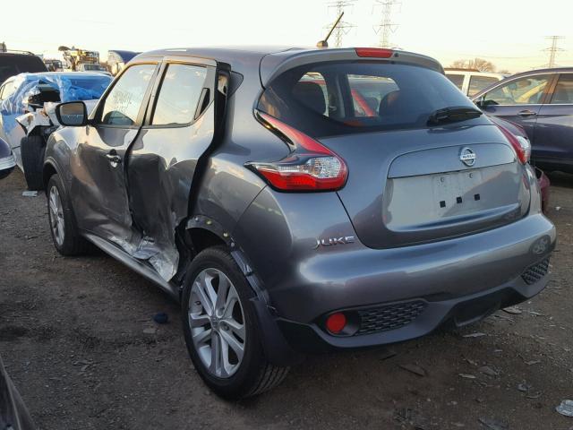 JN8AF5MR6GT605100 - 2016 NISSAN JUKE S GRAY photo 3