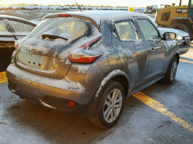 JN8AF5MR6GT605100 - 2016 NISSAN JUKE S GRAY photo 4