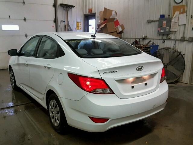 KMHCT4AE2HU219418 - 2017 HYUNDAI ACCENT SE WHITE photo 3