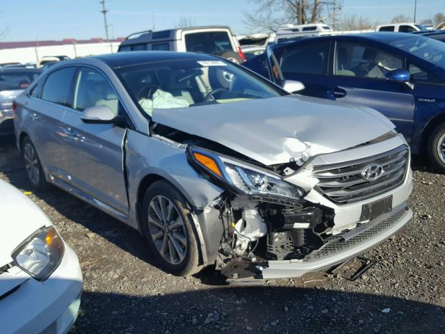 5NPE34AFXGH383384 - 2016 HYUNDAI SONATA SPO SILVER photo 1