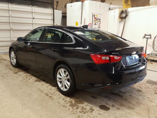 1G1ZE5ST1GF298474 - 2016 CHEVROLET MALIBU LT BLACK photo 3