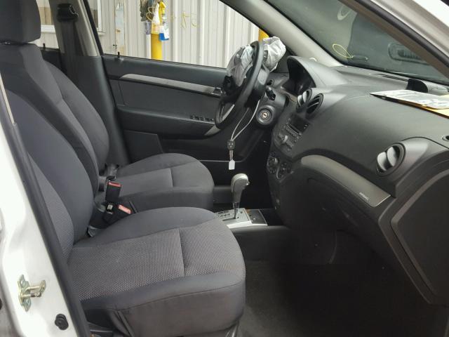 KL1TD5DE7BB190978 - 2011 CHEVROLET AVEO LS 白色 照片 5