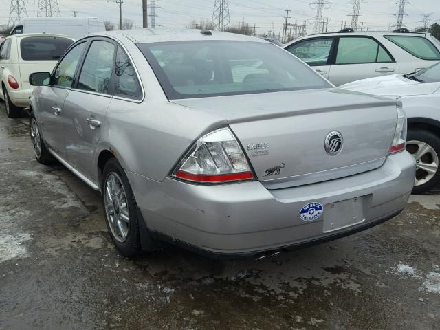 1MEHM42W78G625075 - 2008 MERCURY SABLE PREM SILVER photo 3