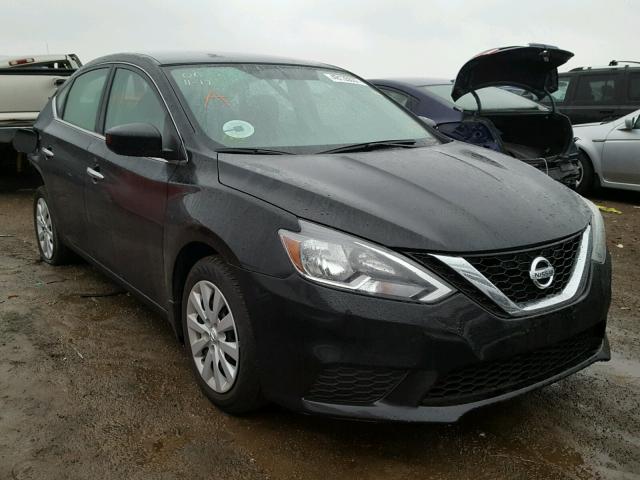 3N1AB7AP5HY285253 - 2017 NISSAN SENTRA BLACK photo 1