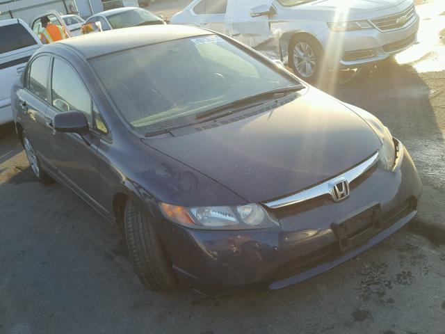 1HGFA16577L100980 - 2007 HONDA CIVIC LX BLUE photo 1