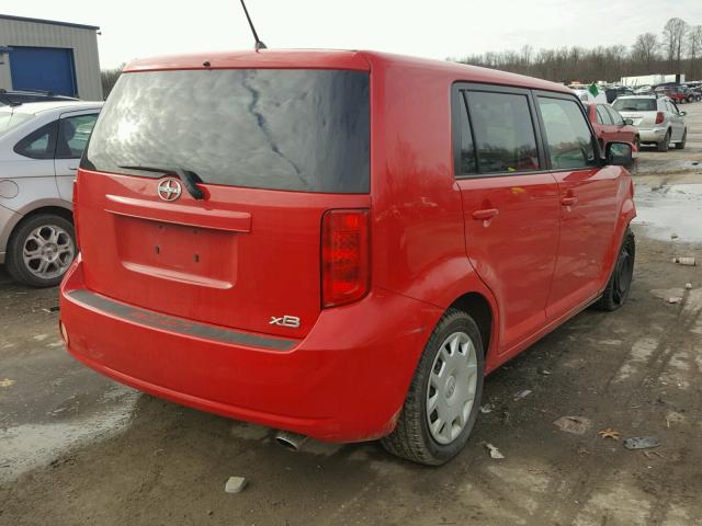 JTLKE50E991096371 - 2009 TOYOTA SCION XB RED photo 4