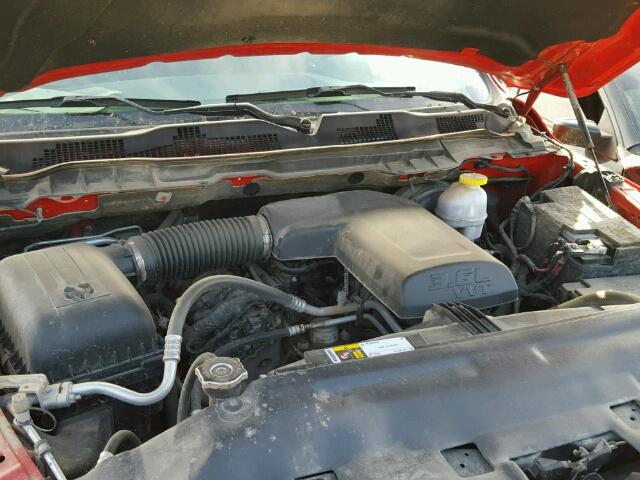 1C6RR7GGXHS583516 - 2017 RAM 1500 SLT RED photo 7