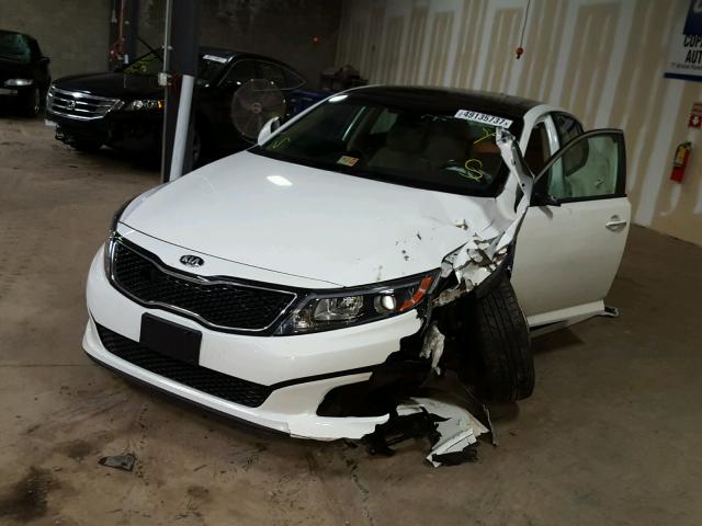 5XXGN4A74FG444279 - 2015 KIA OPTIMA EX WHITE photo 2