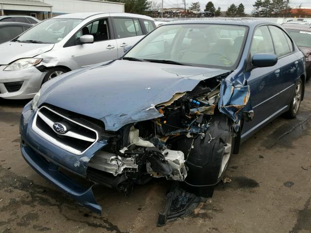 4S3BL616587224714 - 2008 SUBARU LEGACY 2.5 BLUE photo 2