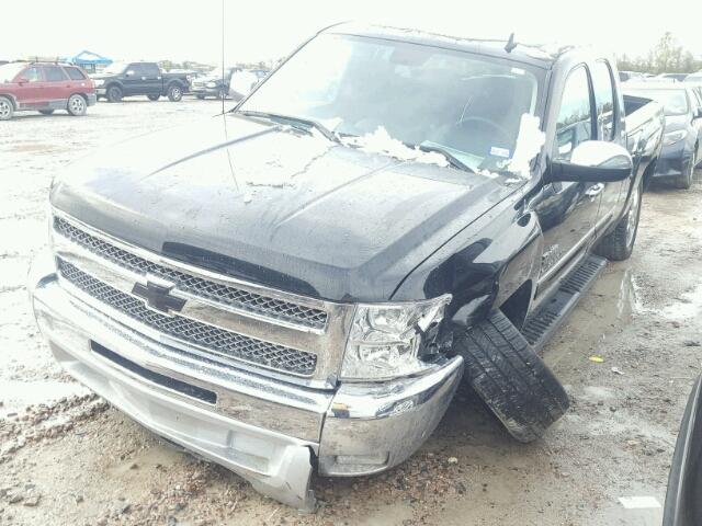 1GCRCSE01CZ106265 - 2012 CHEVROLET SILVERADO BLACK photo 2