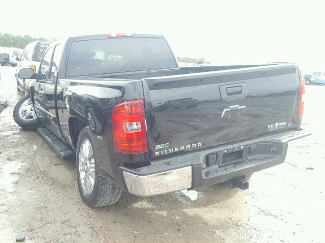 1GCRCSE01CZ106265 - 2012 CHEVROLET SILVERADO BLACK photo 3