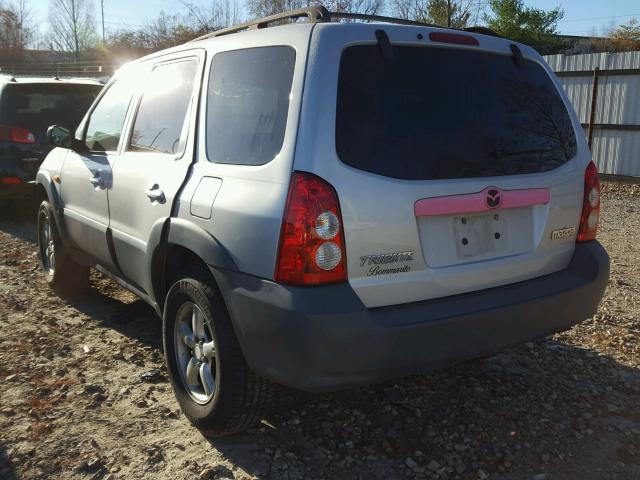 4F2YZ02Z85KM14501 - 2005 MAZDA TRIBUTE I SILVER photo 3