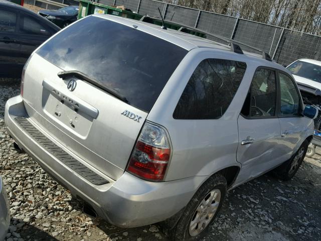 2HNYD18604H508650 - 2004 ACURA MDX TOURIN SILVER photo 4