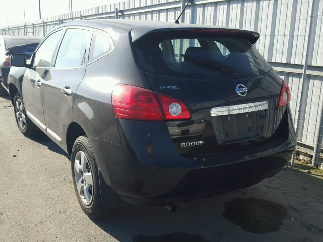 JN8AS5MT3CW601926 - 2012 NISSAN ROGUE S BLACK photo 3