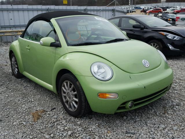 3VWCM31Y65M355103 - 2005 VOLKSWAGEN NEW BEETLE GREEN photo 1