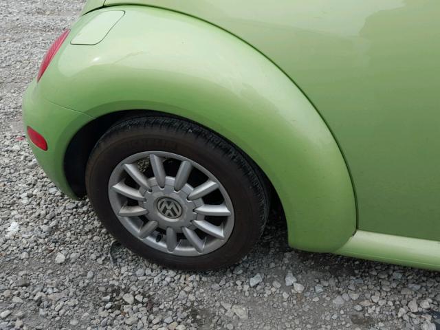 3VWCM31Y65M355103 - 2005 VOLKSWAGEN NEW BEETLE GREEN photo 10