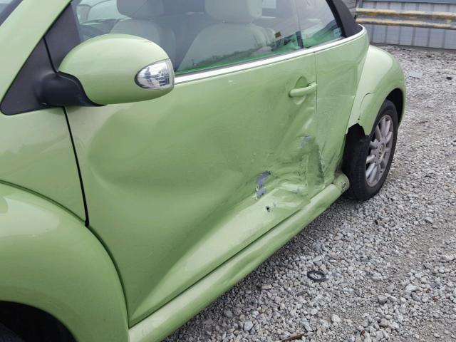 3VWCM31Y65M355103 - 2005 VOLKSWAGEN NEW BEETLE 绿色 照片 9