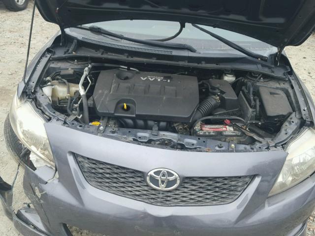 2T1BU4EE3AC285695 - 2010 TOYOTA COROLLA BA GRAY photo 7