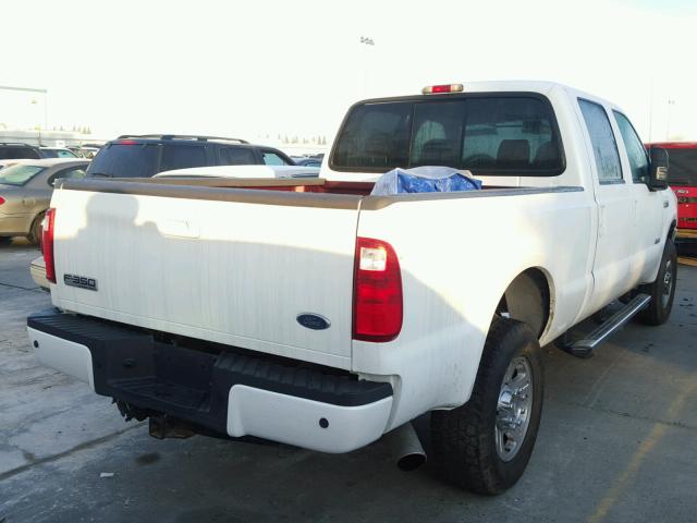 1FTWW31P36EB71522 - 2006 FORD F350 SRW S WHITE photo 4