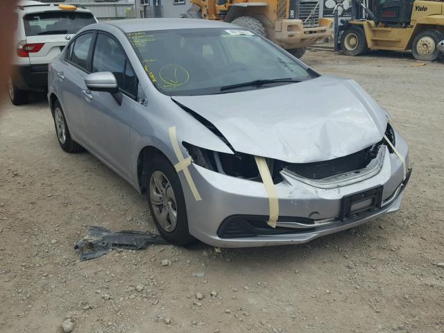 2HGFB2F50FH542210 - 2015 HONDA CIVIC LX SILVER photo 1