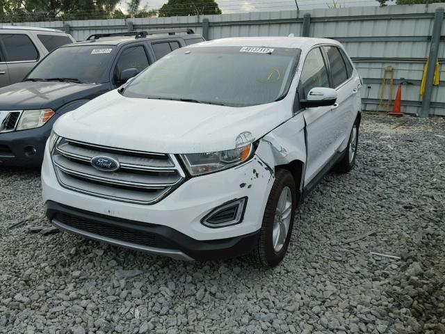 2FMPK3J94HBC32257 - 2017 FORD EDGE SEL WHITE photo 2