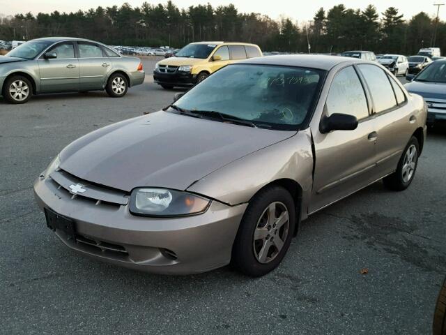 1G1JF52F237268280 - 2003 CHEVROLET CAVALIER L BEIGE photo 2