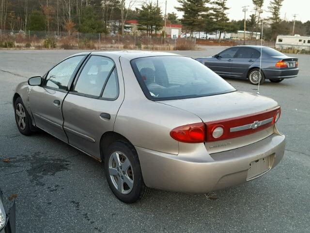 1G1JF52F237268280 - 2003 CHEVROLET CAVALIER L BEIGE photo 3