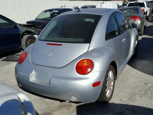 3VWCK31C14M411358 - 2004 VOLKSWAGEN NEW BEETLE SILVER photo 4