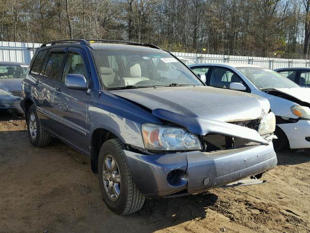 JTEGP21A440007502 - 2004 TOYOTA HIGHLANDER BLUE photo 1