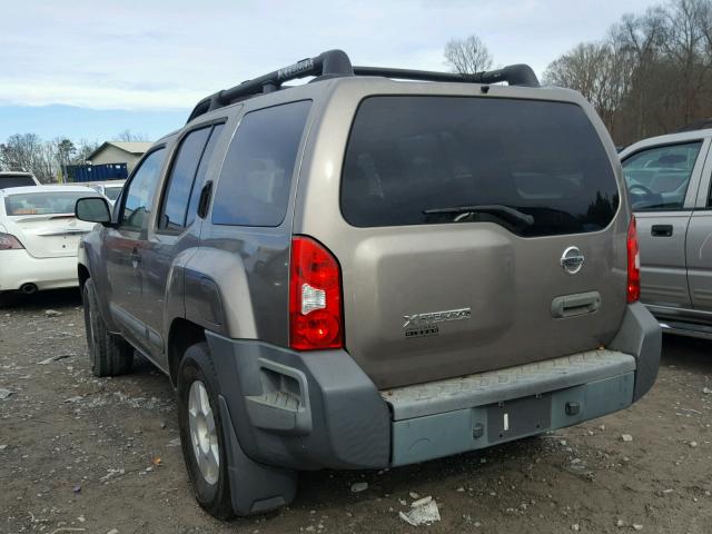 5N1AN08U66C554045 - 2006 NISSAN XTERRA OFF GOLD photo 3