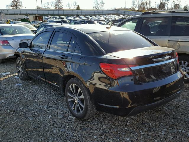 1C3CCBBB7DN660628 - 2013 CHRYSLER 200 TOURIN BLACK photo 3