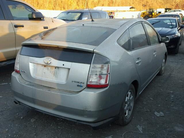 JTDKB20U053009367 - 2005 TOYOTA PRIUS SILVER photo 4