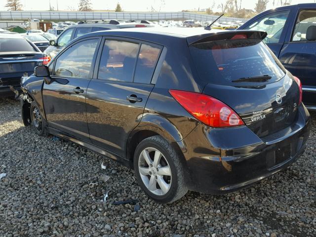 3N1BC1CP6AL391435 - 2010 NISSAN VERSA S BLACK photo 3