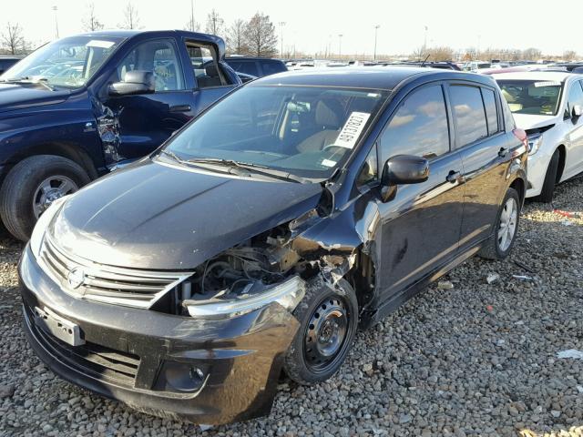 3N1BC1CP6AL391435 - 2010 NISSAN VERSA S BLACK photo 9