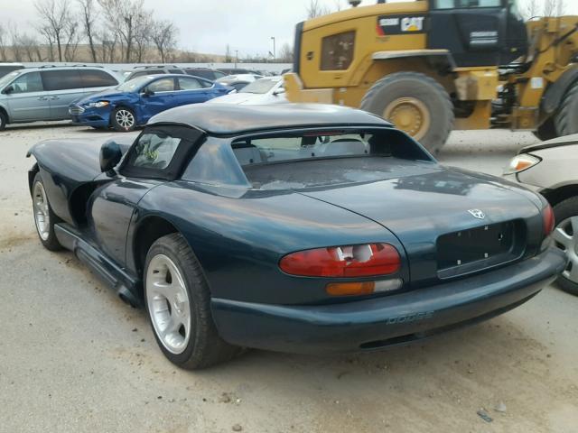 1B3BR65E1RV102690 - 1994 DODGE VIPER RT-1 GREEN photo 3