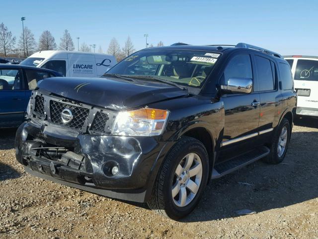 5N1AA0ND5CN621279 - 2012 NISSAN ARMADA SV BLACK photo 2