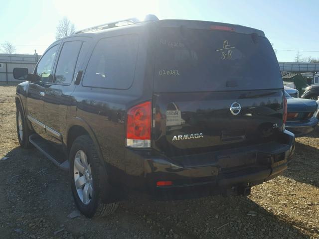 5N1AA0ND5CN621279 - 2012 NISSAN ARMADA SV BLACK photo 3