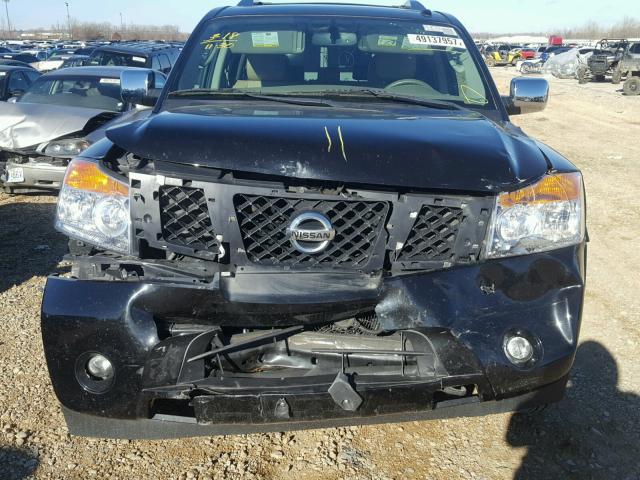 5N1AA0ND5CN621279 - 2012 NISSAN ARMADA SV BLACK photo 7