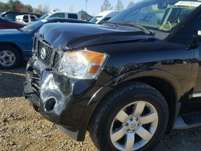 5N1AA0ND5CN621279 - 2012 NISSAN ARMADA SV BLACK photo 9