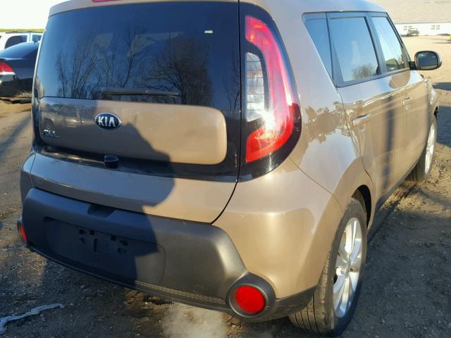 KNDJP3A52F7151482 - 2015 KIA SOUL + BROWN photo 4