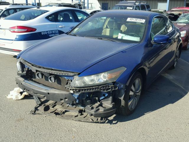 1HGCS12338A007942 - 2008 HONDA ACCORD LX- BLUE photo 2