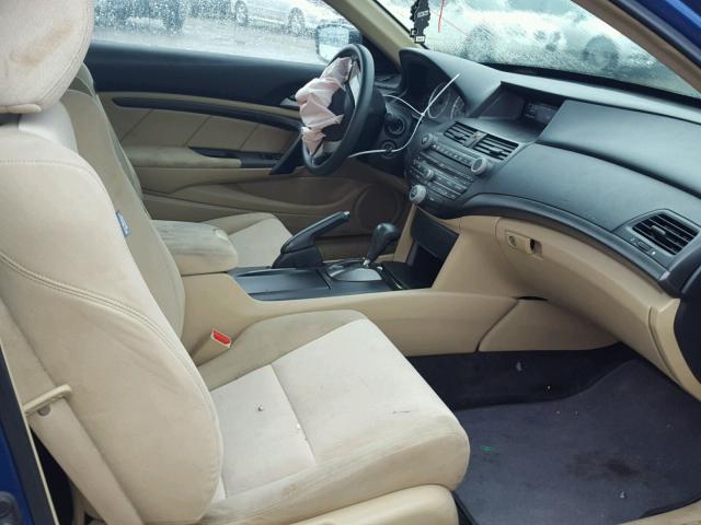 1HGCS12338A007942 - 2008 HONDA ACCORD LX- BLUE photo 5