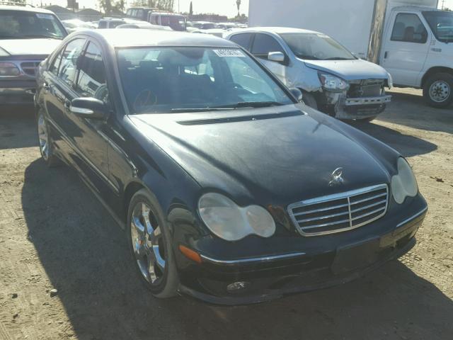 WDBRF52H37F850779 - 2007 MERCEDES-BENZ C 230 BLACK photo 1