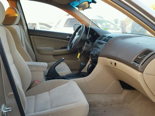 1HGCM56465A049005 - 2005 HONDA ACCORD LX GOLD photo 5