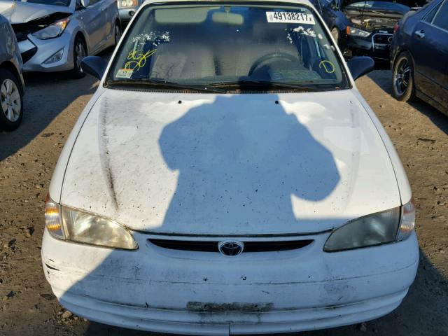 2T1BR12E6XC190710 - 1999 TOYOTA COROLLA VE WHITE photo 9