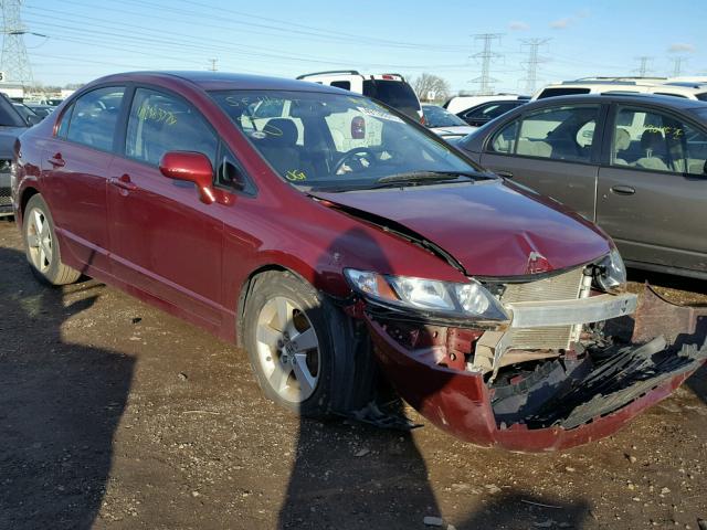 19XFA16659E046176 - 2009 HONDA CIVIC MAROON photo 1