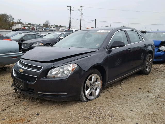 1G1ZH57B79F129148 - 2009 CHEVROLET MALIBU 1LT BLACK photo 2